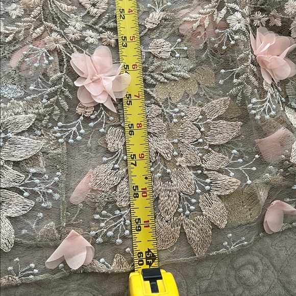 Dress the Population Blush Floral Embroidered Tulle Long Dress - Picture 16 of 16